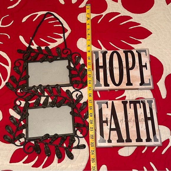 297A. HOPE FAITH HANGING PHOTO FRAME Bundle Set - Picture 4 of 4